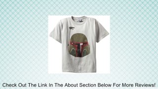 Mighty Fine Big Boys' Short Sleeve Simple Boba Fett, Silver, Large Review