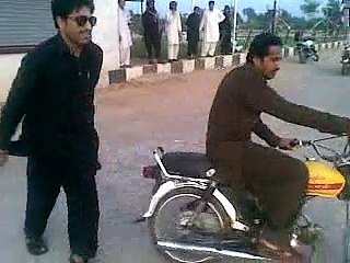 one wheeling at Bannu stadium