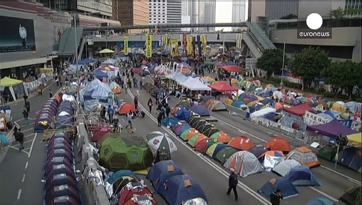 Demonstranten in Hongkong müssen bis Donnerstag die Zelte abbrechen