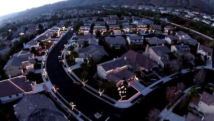 Illuminations de NOEL vues du ciel - Timelapse magique!