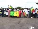 Arrivée des Présidents Ali Bongo Ondimba et Macky Sall à Franceville