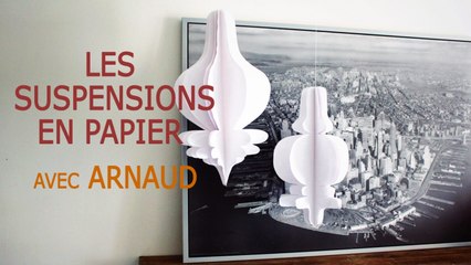 Faire des suspensions en papier - DIY déco
