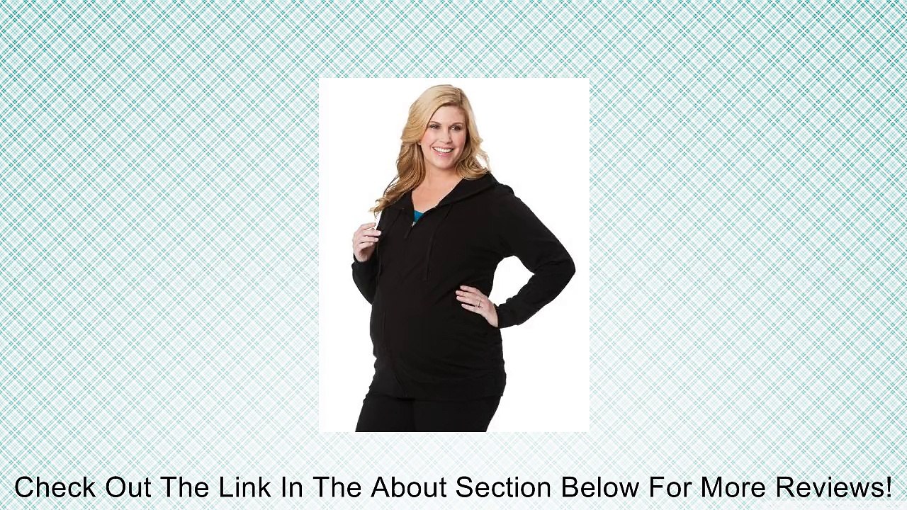 Motherhood Plus Size Long Sleeve Side Ruched Maternity Hoodie Review