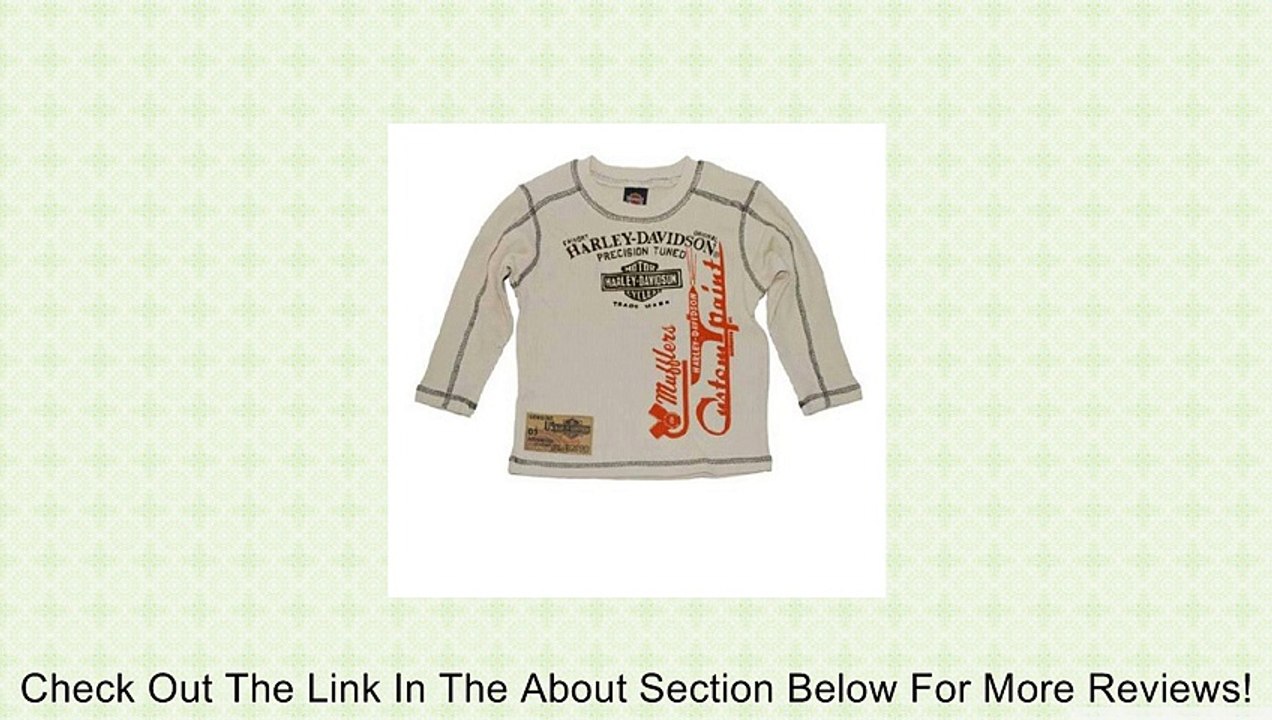 Harley-Davidson� Boy's Long Sleeve THermal T-Shirt. All Cotton. 3271346 Review
