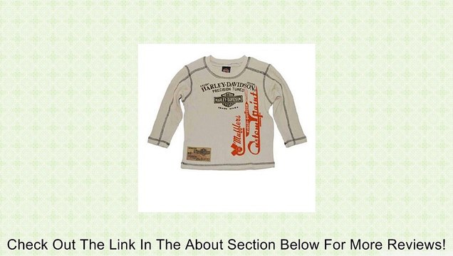 Harley-Davidson� Boy's Long Sleeve THermal T-Shirt. All Cotton. 3271346 Review