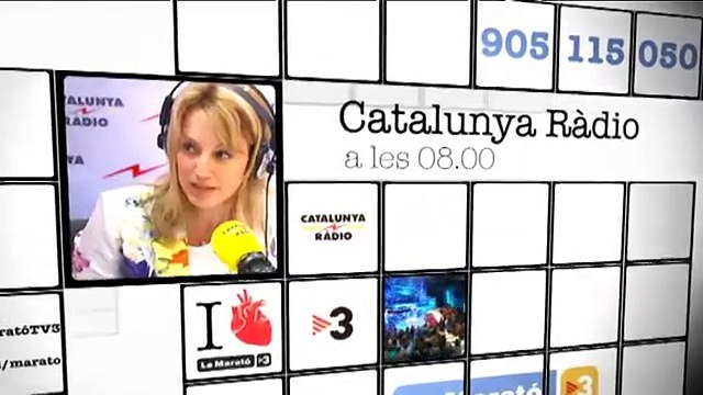 TV3 - Diumenge, a partir de les 10.00, a TV3 - La Marató de TV3 , diumenge