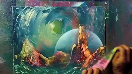 How to spray paint a city and space painting tricks dec 2014 spray paint art secrets