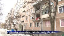 Ukraine: des maisons détruites malgré la trêve