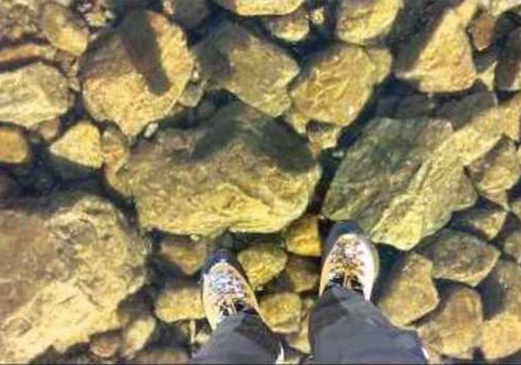 Hikers Walk on Crystal Clear Ice in Slovak Mountains