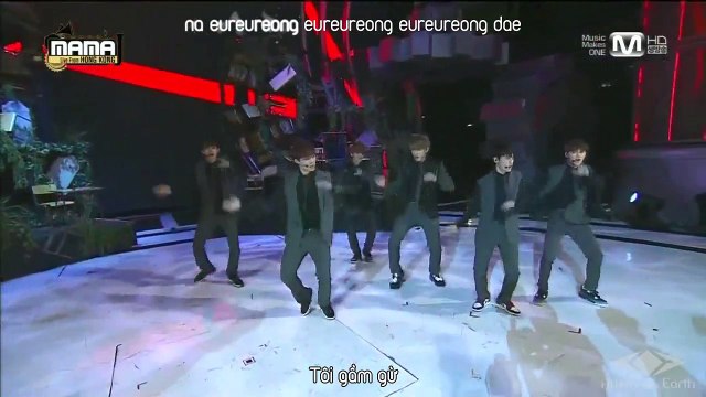 [Vietsub+kara] Growl + Wolf - EXO at MAMA 2013 [AoE ST]