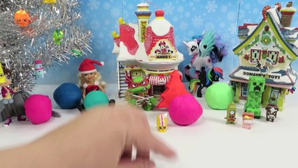PlayDoh Surprise Christmas Village Shopkins Minecraft Moshi Monsters and More