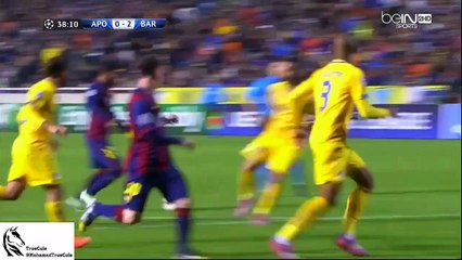 apoel barcelona 4-0 اهداف برشلونة ابويل