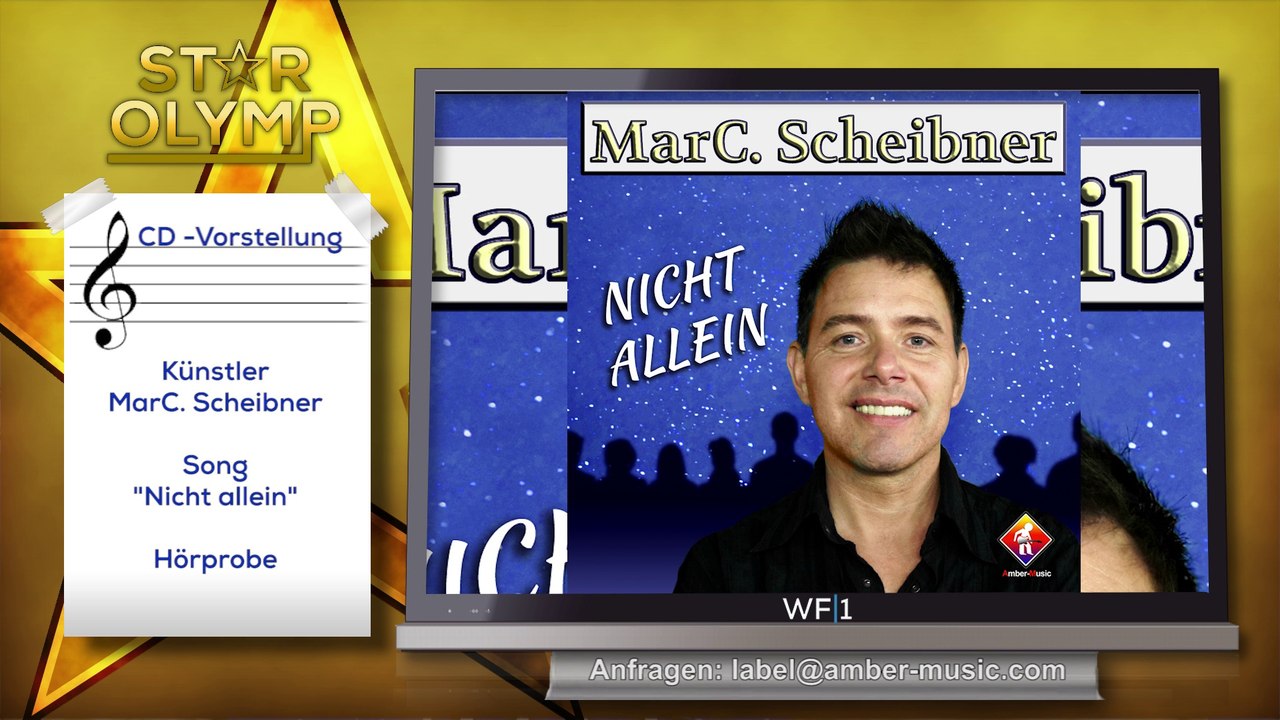 Sänger MarC Scheibner -Nicht Allein   - CD-Vorstellung--Amber-Musikpromotion