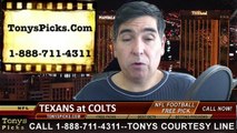 Indianapolis Colts vs. Houston Texans Free Pick 12-14-2014