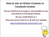 How to win an Online Contests or Facebook Contest