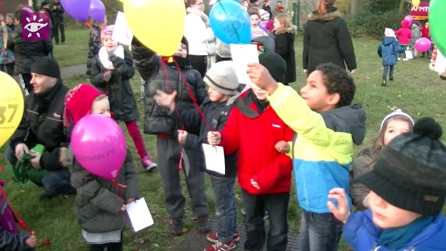 Téléthon 2014 : lacher de ballons à Kaltenhouse (67)