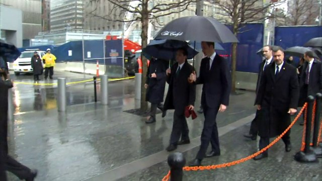 Duke and Duchess of Cambridge visit 9/11 memorial