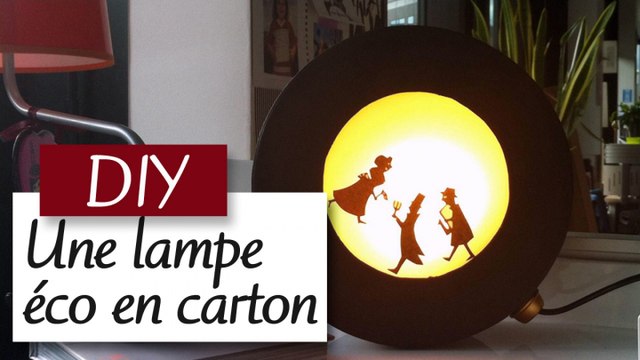 Créer une jolie lampe éco en carton - DIY déco