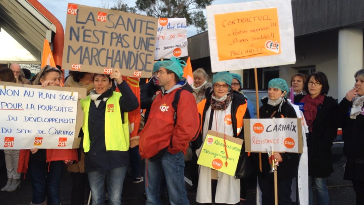 Les salariés de l'hôpital contre le plan d'économies
