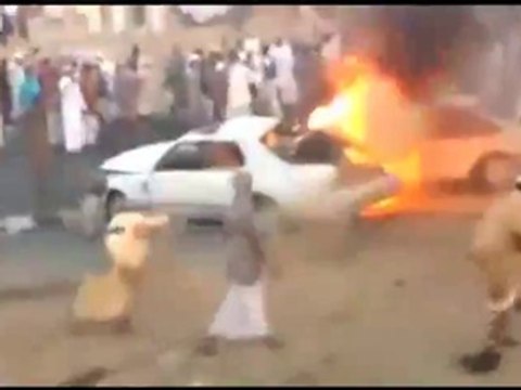 DRIFT Cars crashes and bursts into flames