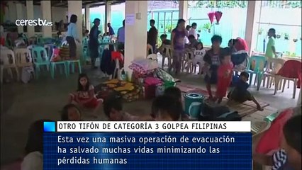 Otro tifón de categoría 3 golpea Filipinas