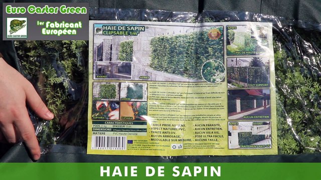 HAIE DE SAPIN - HAIE ARTIFICIELLE - BRISE VUE - OCCULTANT - GAZON ARTIFICIEL - GAZON