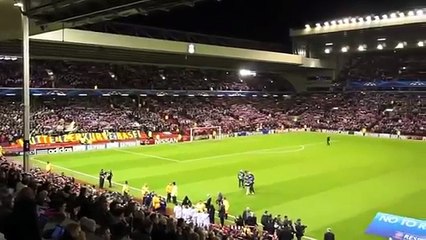 You’ll Never Walk Alone before Liverpool vs Basel 2014