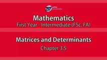 Matrices and Determinants - CH3.5 (Part 3)