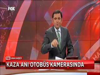 kaza anı kamerada otobüsten inip yaralı çocuğa yardıma koştu