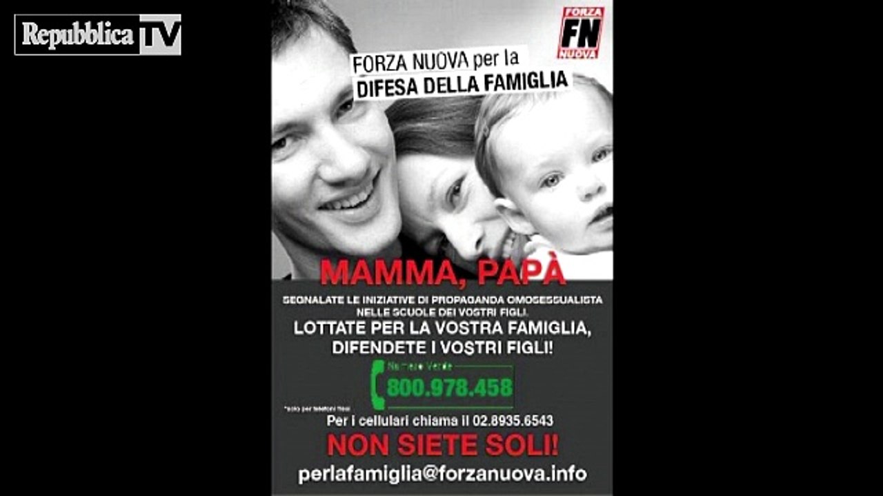 Forza Nuova segreteria omofoba - BITCHY F