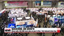 Korea adds 438,000 more jobs in Nov. from last year
