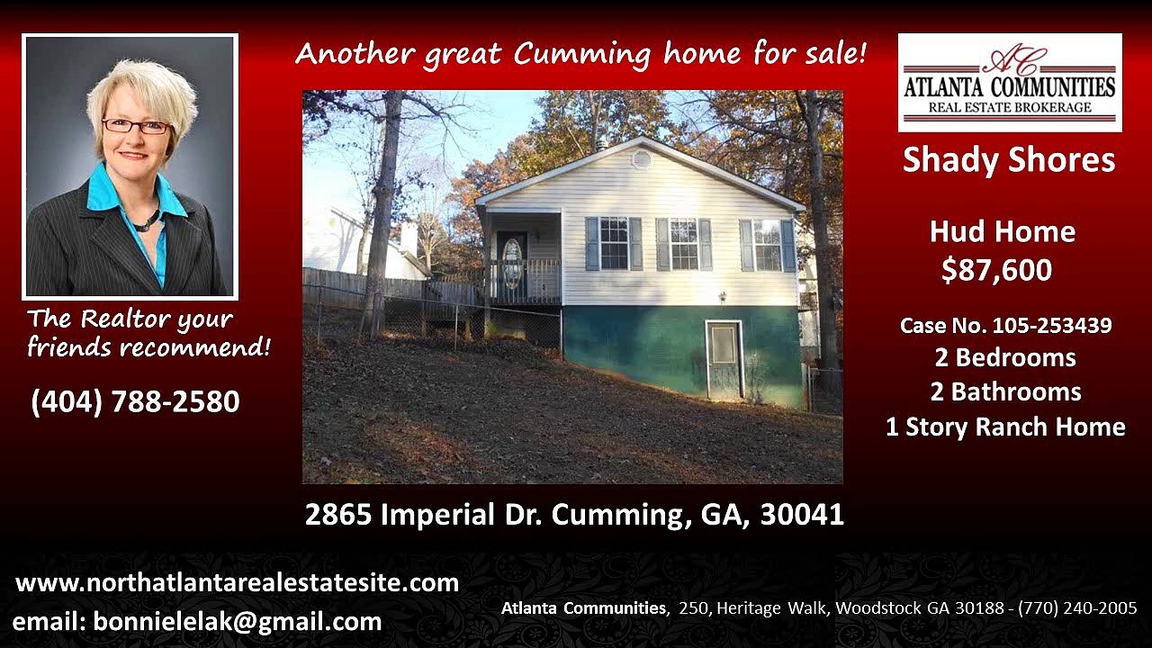 30041 Cumming GA  HUD Homes for Sale  (404) 788-2580  Shady Shores Hud Home for Sale Cumming GA