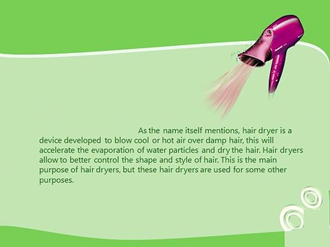 Uses of Hair Dryers Other Than Drying the Hair