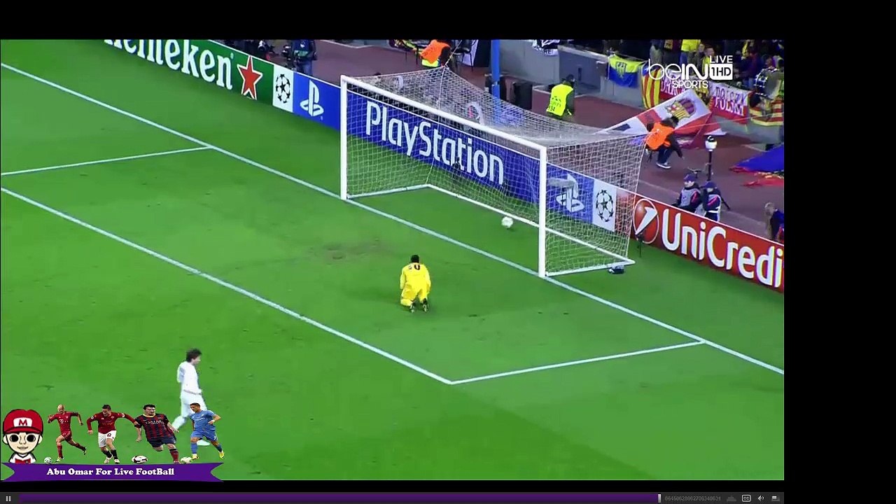 الهدف الثاني لبرشلونه على فريق باريس سان جيرمان عن طريق نيمار دي سيلفا