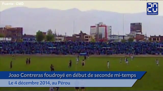 Un joueur de foot touché par la foudre en plein match