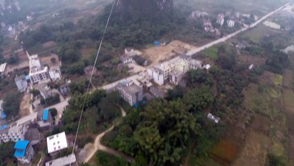 Nouveau record du Monde Highline : 375m "Highline de Daredevil"