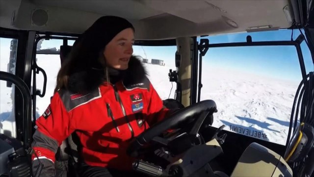 En tracteur jusqu'au Pôle Sud