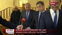 Nicolas Sarkozy président de l'UMP : grand oral au Sénat