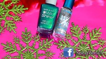 Christmas Nail Art !  Easy Holiday Winter Nail Design! Cute Winter Gradient Nails with Glitter