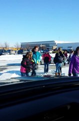 Guy Laughs At Kids Falling On Ice