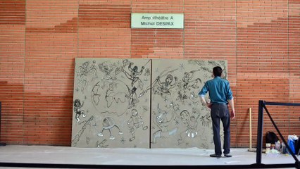 L'enlèvement du monde - work in progress d'André Cervera (time-lapse)