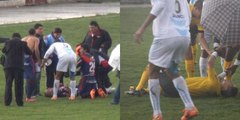 Un footballeur touché par la foudre en plein match