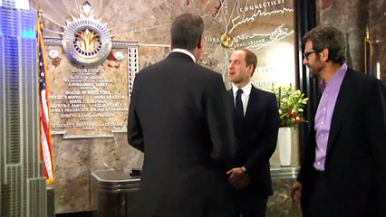 Prince William visits the Empire State Building
