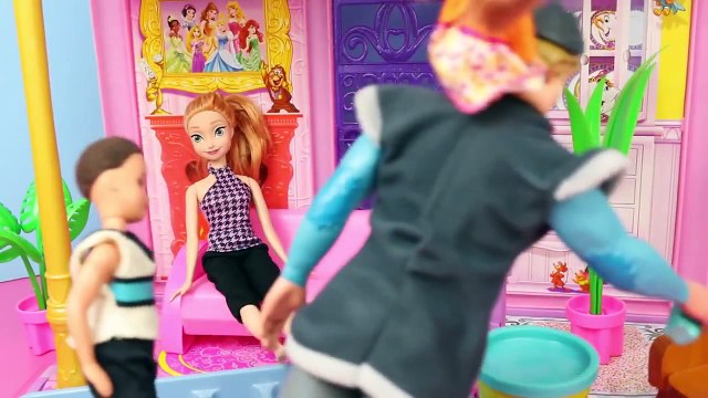 Frozen Barbie Anna Shopkins DisneyCarToys Play Doh Ice Cube Surprise Spiderman Superhero