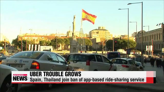 Uber ban expanded to Spain, Thailand