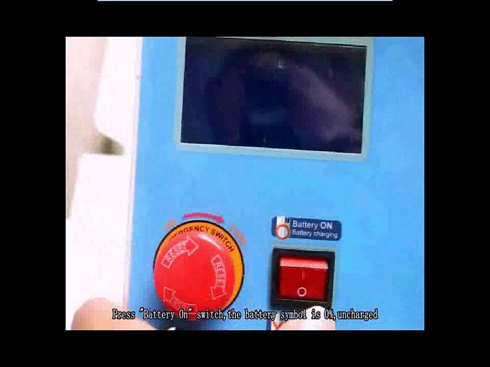 how to charge A7 key cutting machine battery