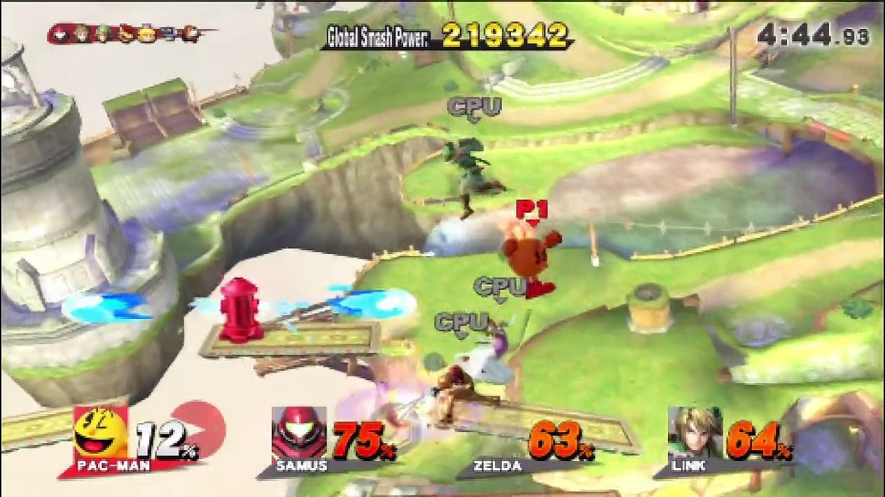 Super Smash Bros. For Wii U All-Star Mode Let's Play / PlayThrough / WalkThrough Part - Playing As Pac-Man