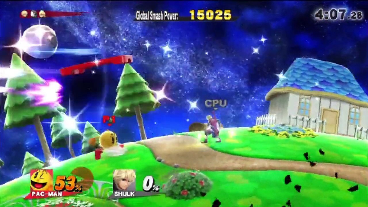 Super Smash Bros. For Wii U All-Star Mode Let's Play / PlayThrough / WalkThrough Part - Playing As Pac-Man