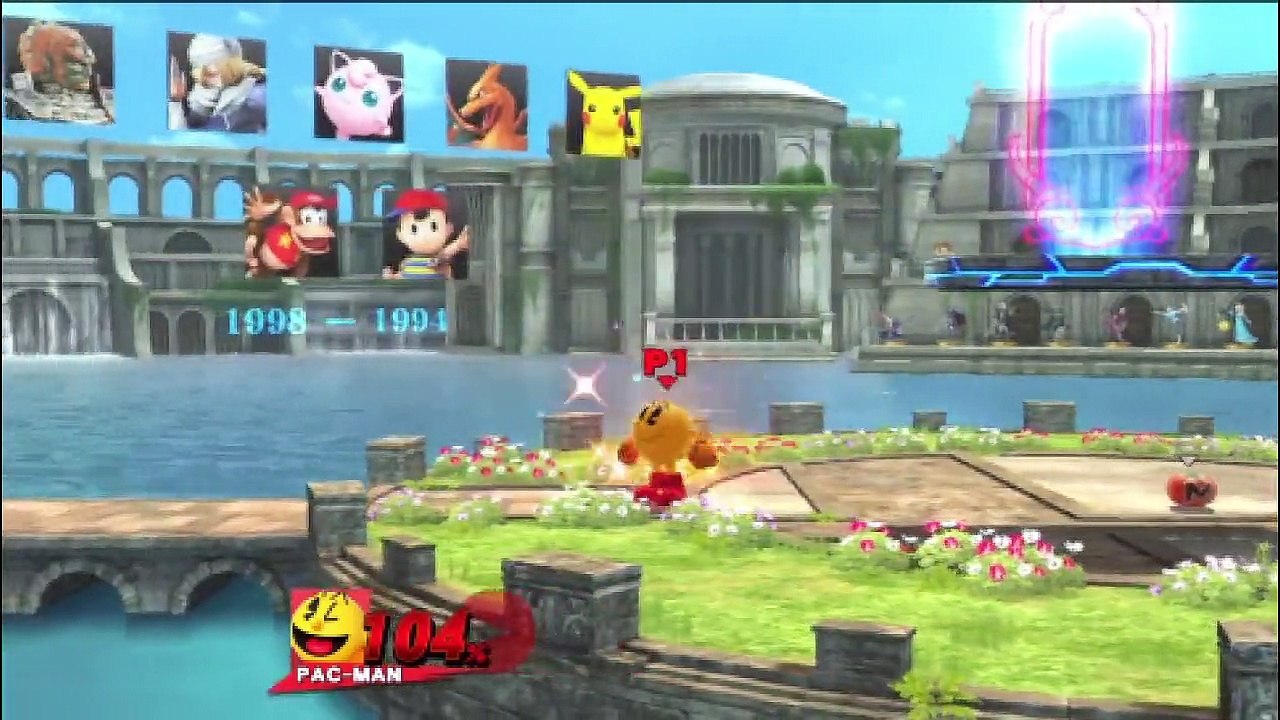 Super Smash Bros. For Wii U All-Star Mode Let's Play / PlayThrough / WalkThrough Part - Playing As Pac-Man