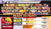 Super Smash Bros. For Wii U All-Star Mode Let's Play / PlayThrough / WalkThrough Part - Playing As Pac-Man